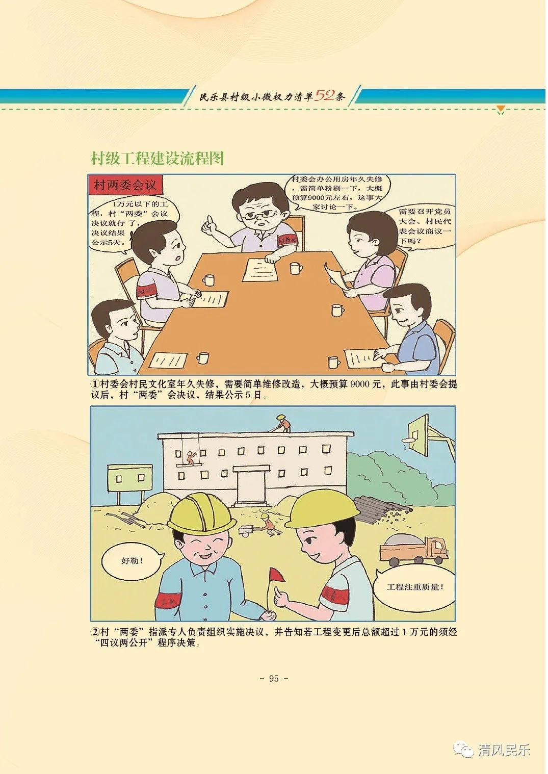 民乐县村级小微权力清单流程漫画
