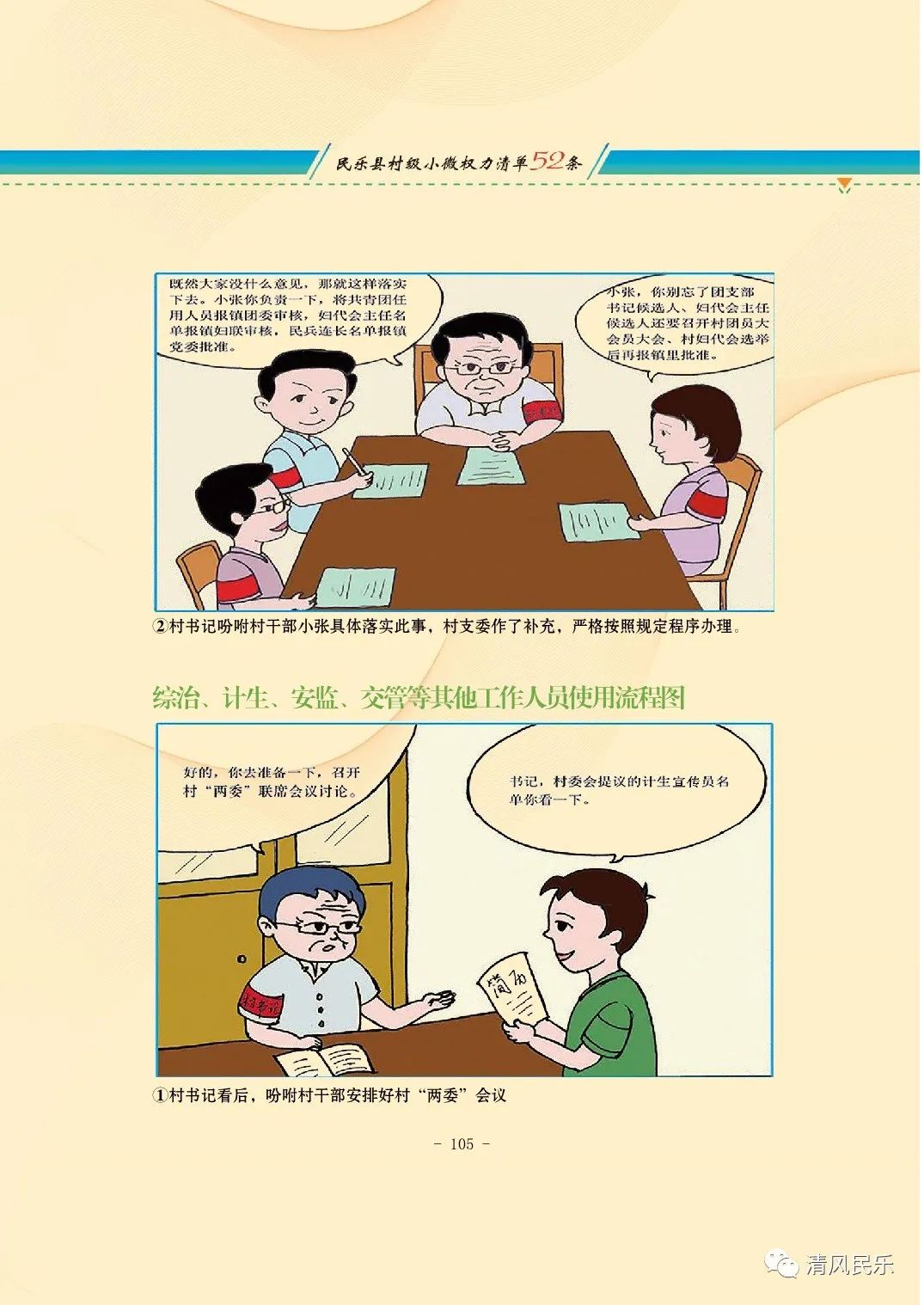 民乐县村级小微权力清单流程漫画
