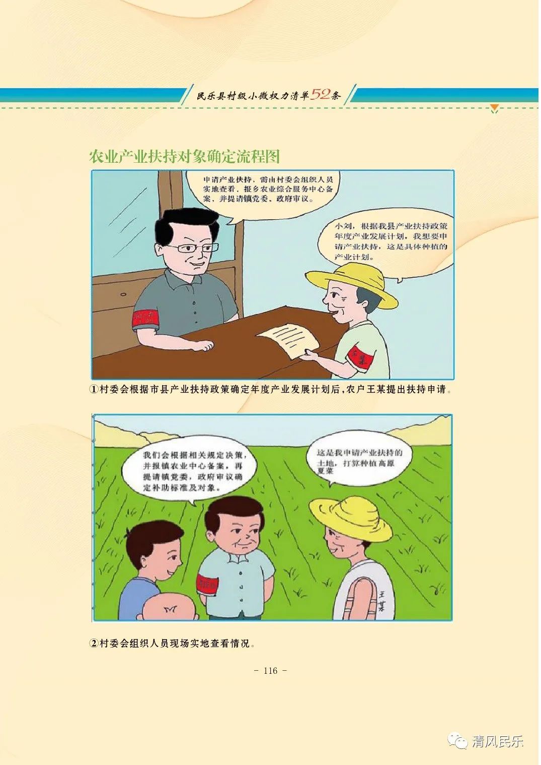 民乐县村级小微权力清单流程漫画