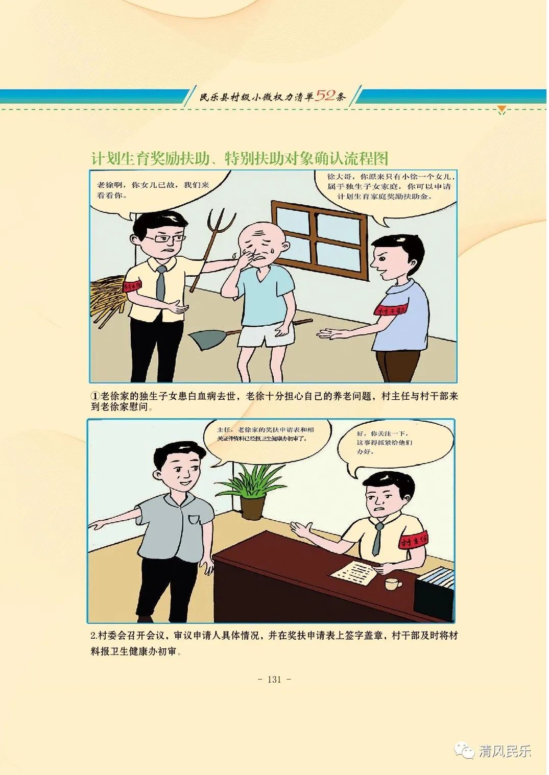 民乐县村级小微权力清单流程漫画