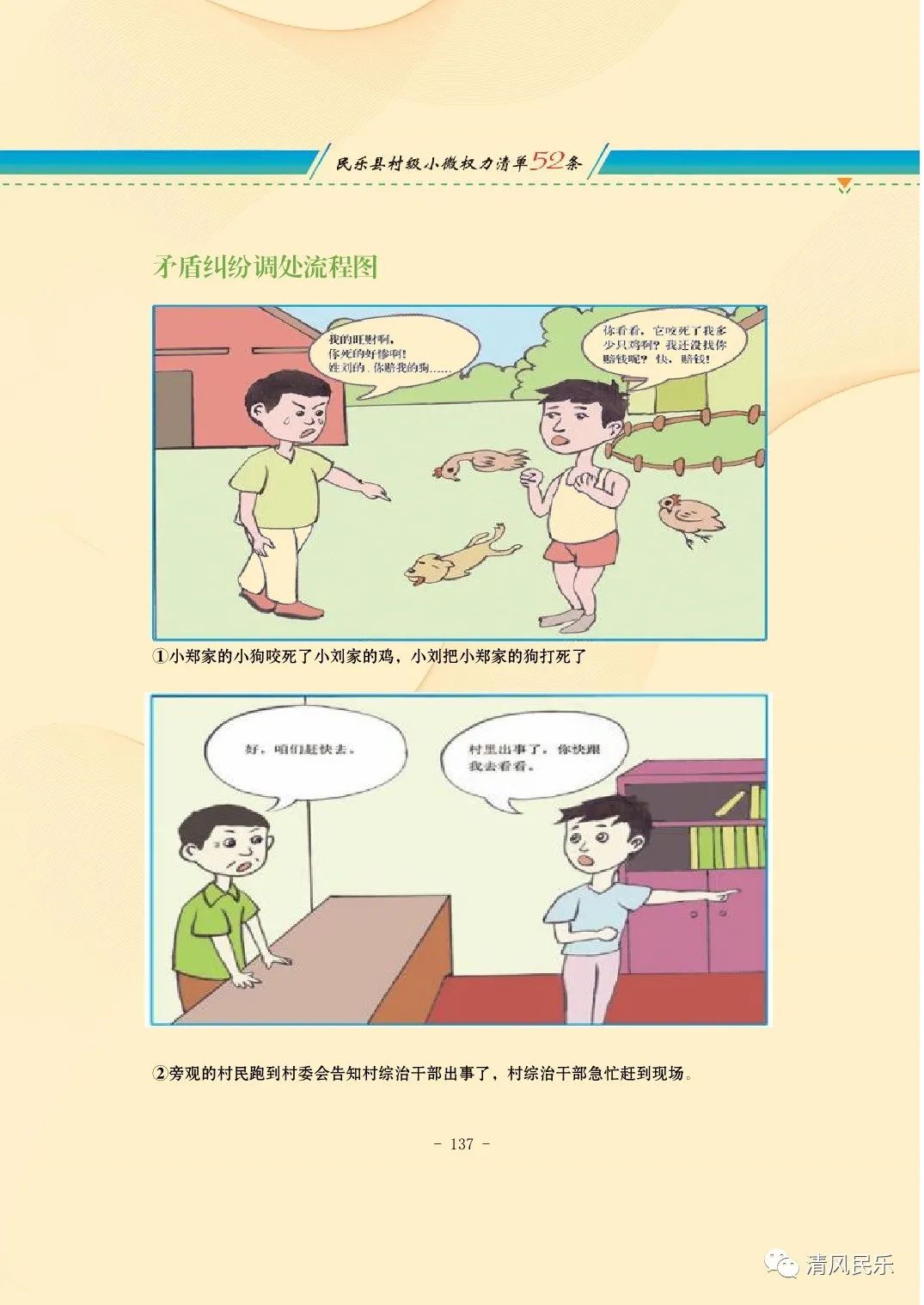 民乐县村级小微权力清单流程漫画