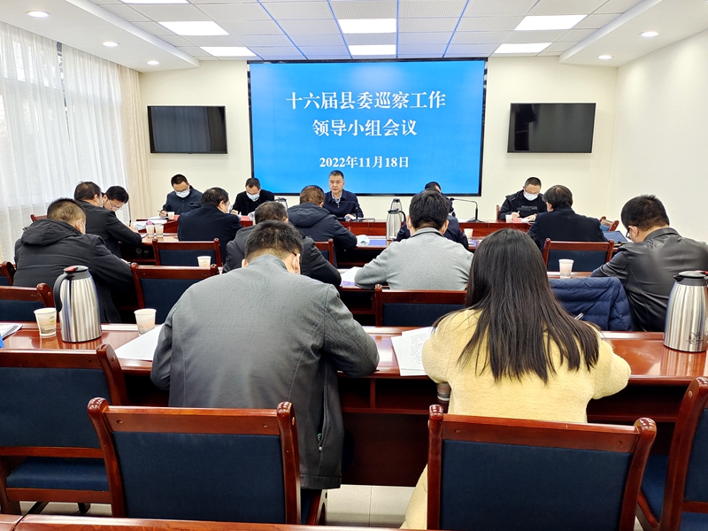 县委巡察工作领导小组听取十六届县委第二轮巡察中期汇报