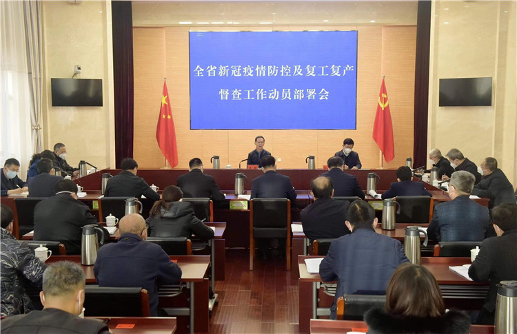 全省新冠疫情防控及复工复产督查工作启动 王赋出席动员部署会并讲话