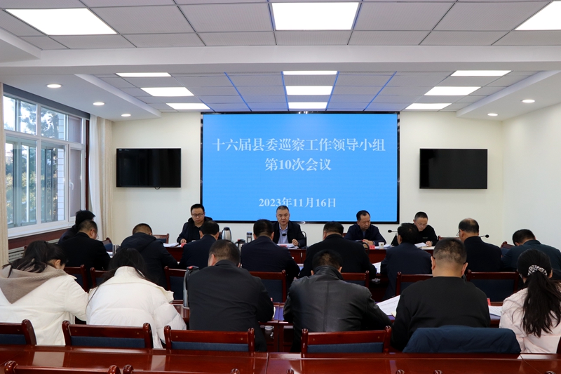 县委巡察工作领导小组听取十六届县委 第四轮巡察中期汇报