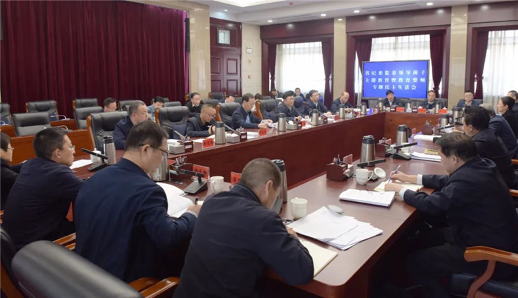 甘肃省纪委监委领导班子召开主题教育暨教育整顿专题民主生活会
