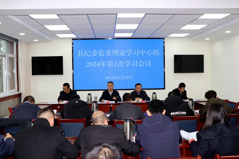 县纪委监委理论学习中心组专题传达学习 县委十六届九次全会暨县委经济工作会议精神 