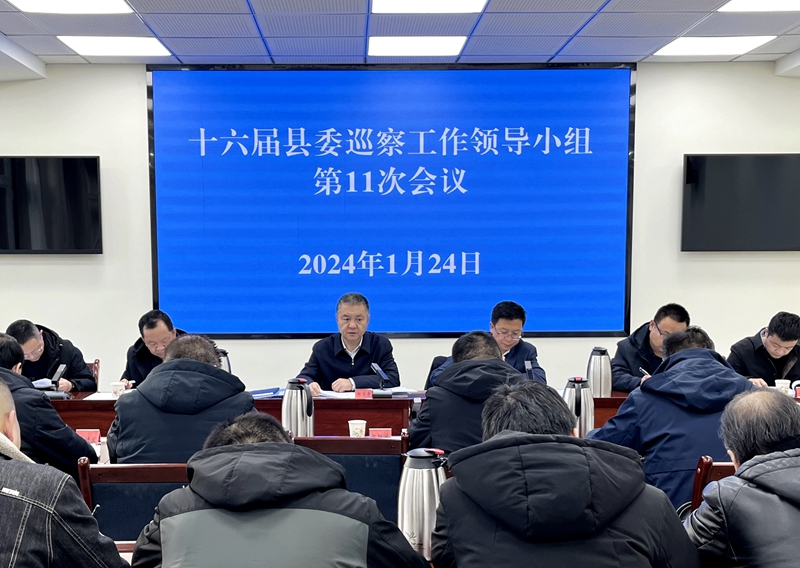十六届县委巡察工作领导小组 第11次会议召开