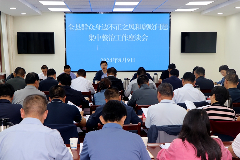 民乐县纪委监委召开群众身边不正之风和腐败问题集中整治工作座谈会