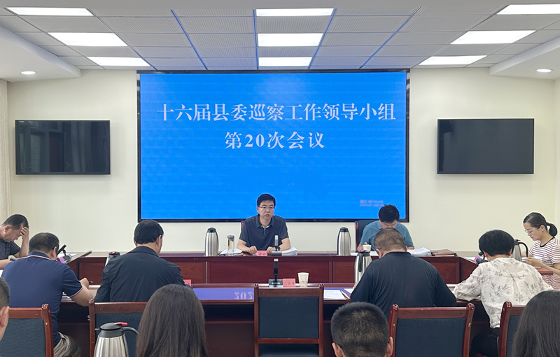 十六届县委巡察工作领导小组第20次会议召开