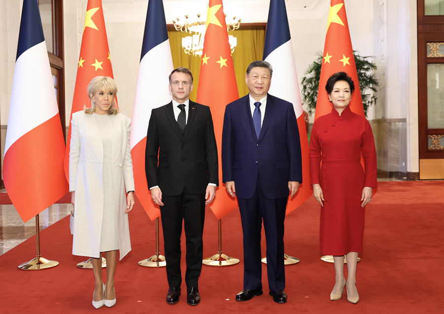 习近平同法国总统马克龙举行会谈
